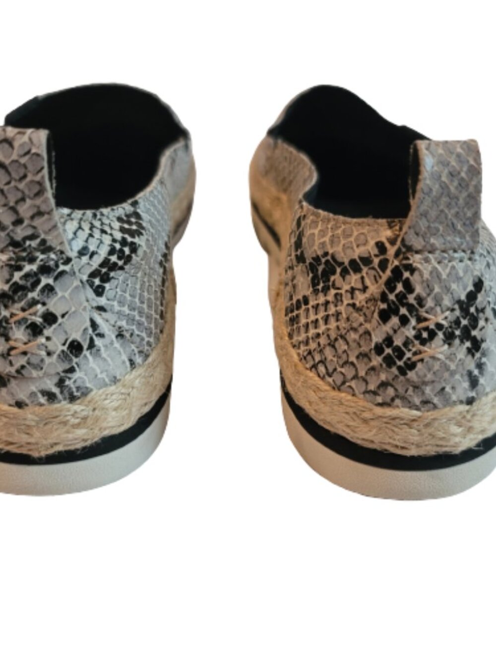 Timberland Women Slip-On Flats Size 8 Snakeskin Leather Espadrille Earthy Indie - Picture 8 of 13